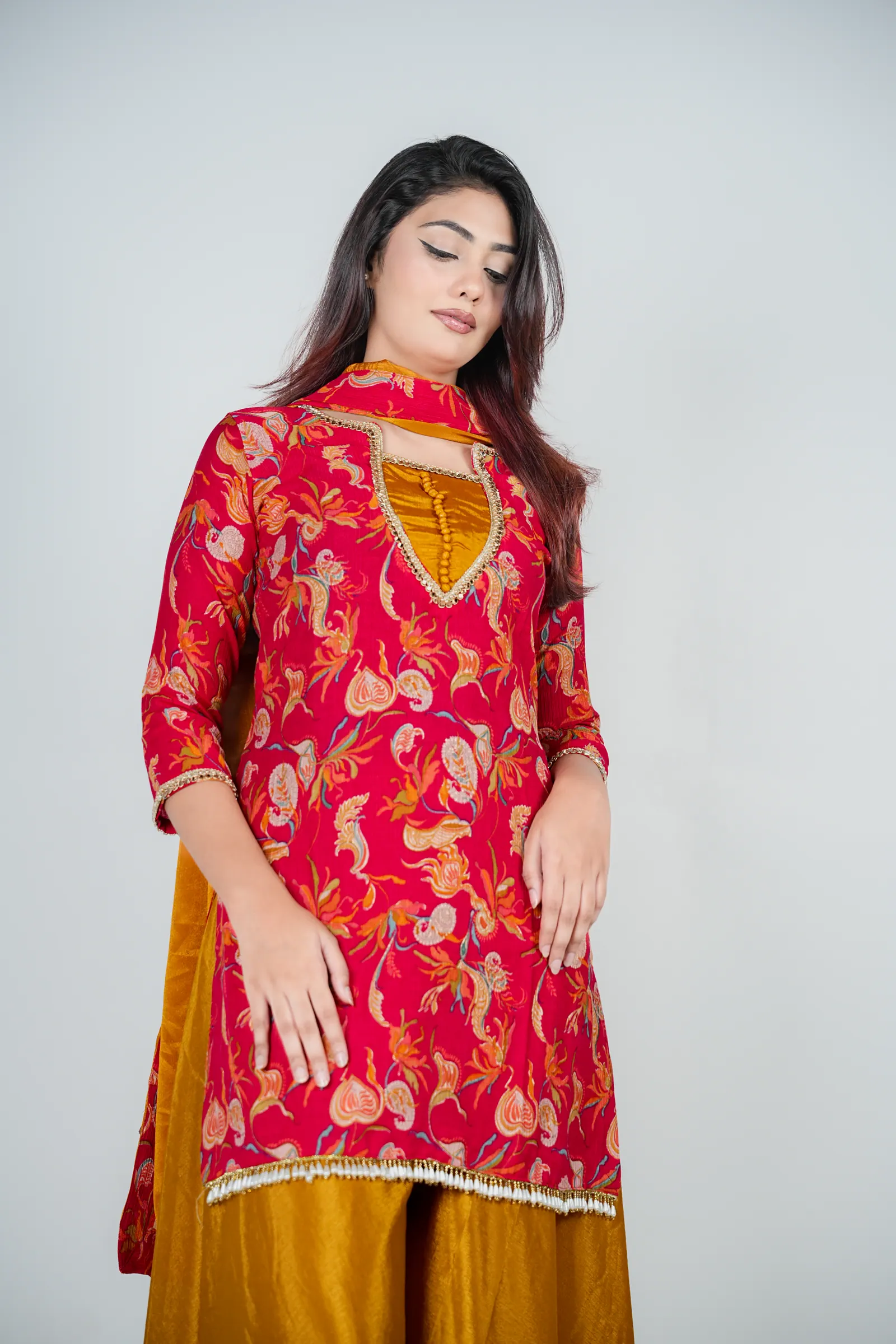 Ilma - Indian Crepe Silk Three Piece